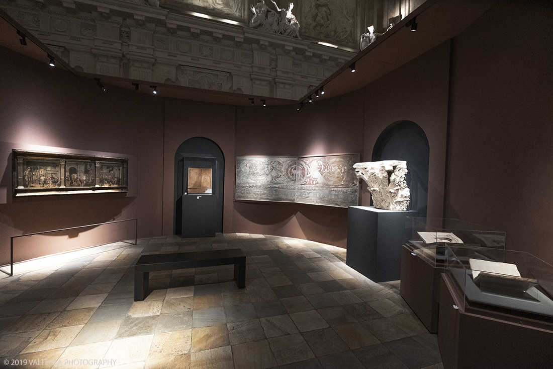 _DSF0940.jpg - 11/12/2019. Torino. Andrea Mantegna. Rivivere l'antico ,costruire il moderno. Nella foto sala dedicata al tema Mantegna e l'Architettura infatti l'architettura ha avuto un ruolo importante nella sua opera..