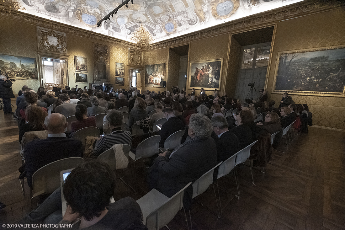 _DSF0962.jpg - 11/12/2019. Torino. Andrea Mantegna. Rivivere l'antico ,costruire il moderno. Nella foto un momento della presentazione della mostar a Palazzo Madama.