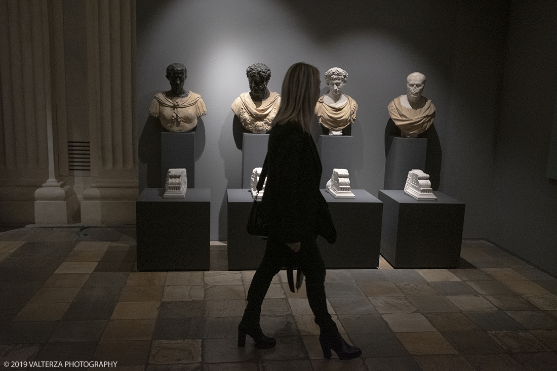 _DSF1081.jpg - 11/12/2019. Torino. Andrea Mantegna. Rivivere l'antico ,costruire il moderno. Nella foto Pier Jacopo Alari Bonacolsi detto l'Antico. Busti di vari personaggi.