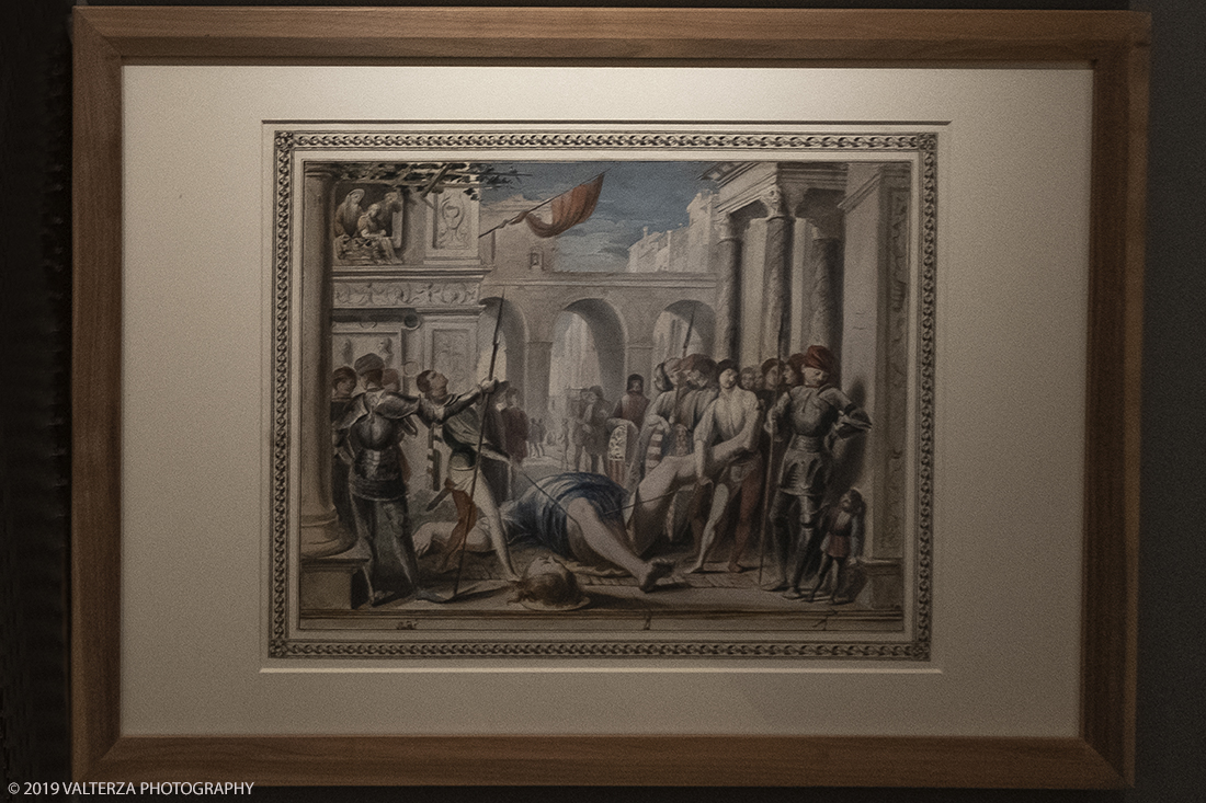 _DSF8916.jpg - 11/12/2019. Torino. Andrea Mantegna. Rivivere l'antico ,costruire il moderno. Nella foto Giovanni David. Trasporto del corpo decapitato di san Cristoforo. 1775-1776