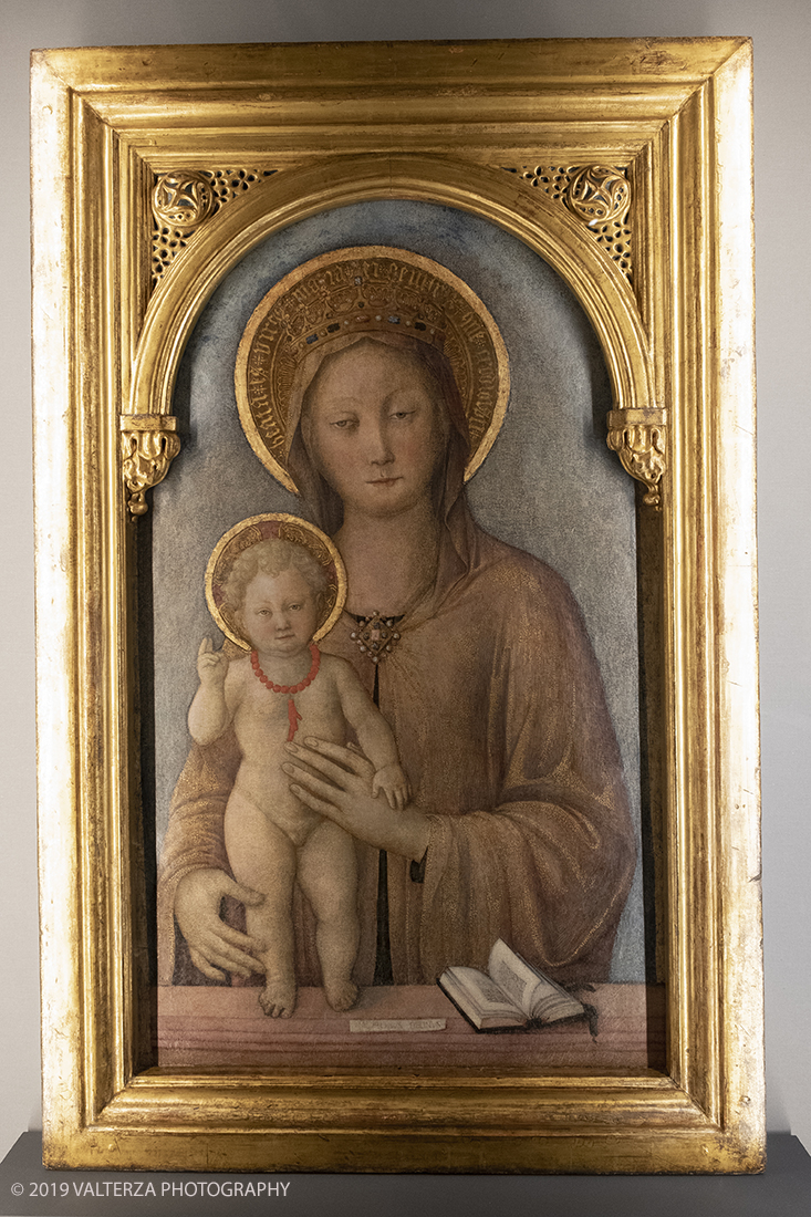 _DSF8930.jpg - 11/12/2019. Torino. Andrea Mantegna. Rivivere l'antico ,costruire il moderno. Nella foto Madonna con il Bambino Jacopo Bellini 1450 ca.