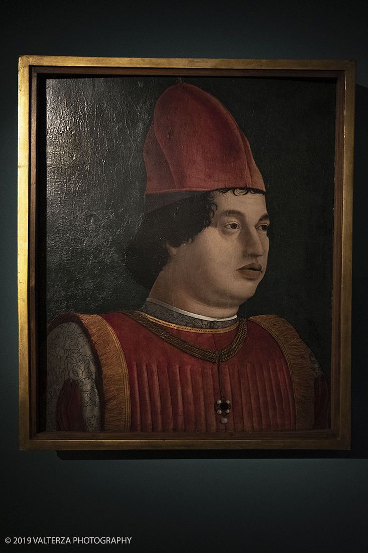 _DSF9009.jpg - 11/12/2019. Torino. Andrea Mantegna. Rivivere l'antico ,costruire il moderno. Nella foto Francesco Bonsignori . Ritratto di Gianfrancesco Gonzaga 1479/1481 (?)