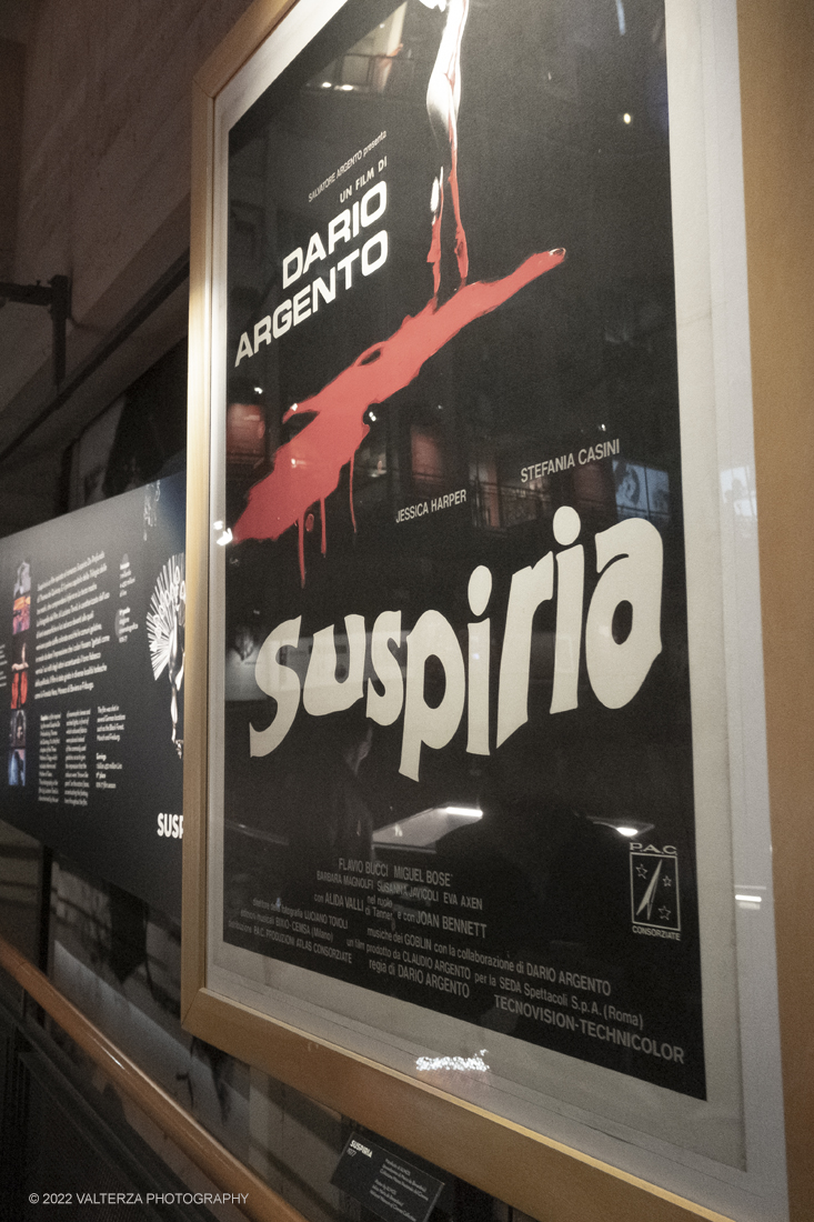 _DSF1136.jpg - 05/04/2022. Torino. Presentata la prima mostra dedicata a un grande maestro del cinema: il regista, sceneggiatore e produttore Dario Argento (Roma, 1940). Nella foto materiale del film Suspiria 1977