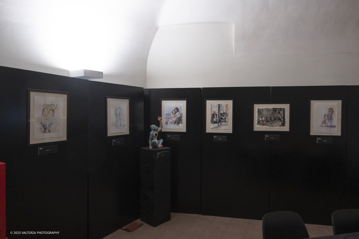 _DSF1432.jpg - 03/03/2023. Torino. In mostra le fotografie che nella lunghissima carriera di Erwitt meglio hanno descritto e rappresentato tutte le sfaccettature  dellâ€™essere famiglia. Nella foto la sala didattica annessa alla mostra