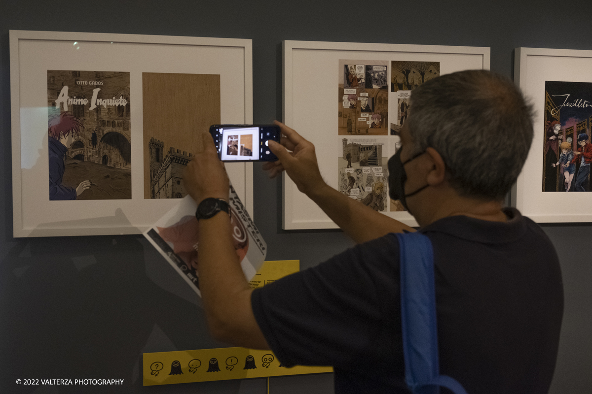 _DSF0769.jpg - 17/05/2022. Torino. Curata da Mattia Morandi, Chiara Palmieri e Simona Cardinali, la mostra si ispira al fumetto di Lorena Canottiere â€œIo piÃ¹ fanciullo non sonoâ€�, ambientato proprio nei Musei Reali, e che vede come protagonista il principe Eugenio di Savoia-Soissons. Il â€œfilosofo guerrieroâ€�, come lo definÃ¬ Rousseau, e colto collezionista dâ€™arte, che contribuÃ¬ ad arricchire le stanze dei Musei Reali