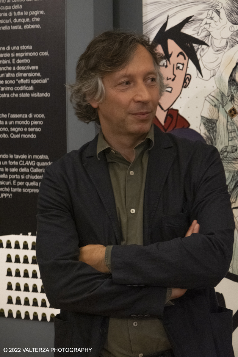 _DSF0872.jpg - 17/05/2022. Torino. Curata da Mattia Morandi, Chiara Palmieri e Simona Cardinali, la mostra si ispira al fumetto di Lorena Canottiere â€œIo piÃ¹ fanciullo non sonoâ€�, ambientato proprio nei Musei Reali, e che vede come protagonista il principe Eugenio di Savoia-Soissons. Il â€œfilosofo guerrieroâ€�, come lo definÃ¬ Rousseau, e colto collezionista dâ€™arte, che contribuÃ¬ ad arricchire le stanze dei Musei Reali