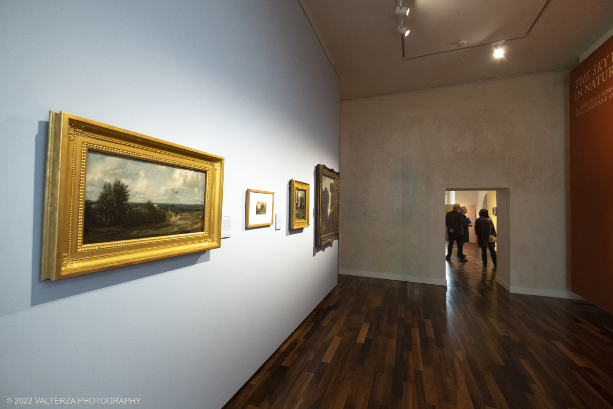 _DSF4012.jpg - 24/10/2022 .Torino. Per la prima volta in Italia una mostra dedicata al celebre artista John Constable: oltre cinquanta opere, provenienti dalla Tate UK, ripercorrono cronologicamente la vicenda artistica del pittore, tra i massimi esponenti della pittura romantica inglese. Nella foto parte dell'allestimentp della mostra