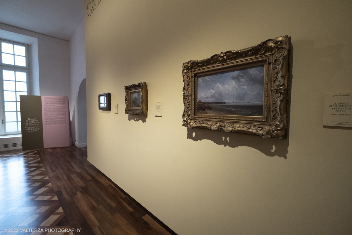 _DSF4038.jpg - 24/10/2022 .Torino. Per la prima volta in Italia una mostra dedicata al celebre artista John Constable: oltre cinquanta opere, provenienti dalla Tate UK, ripercorrono cronologicamente la vicenda artistica del pittore, tra i massimi esponenti della pittura romantica inglese. Nella foto parte dell'allestimento della mostra