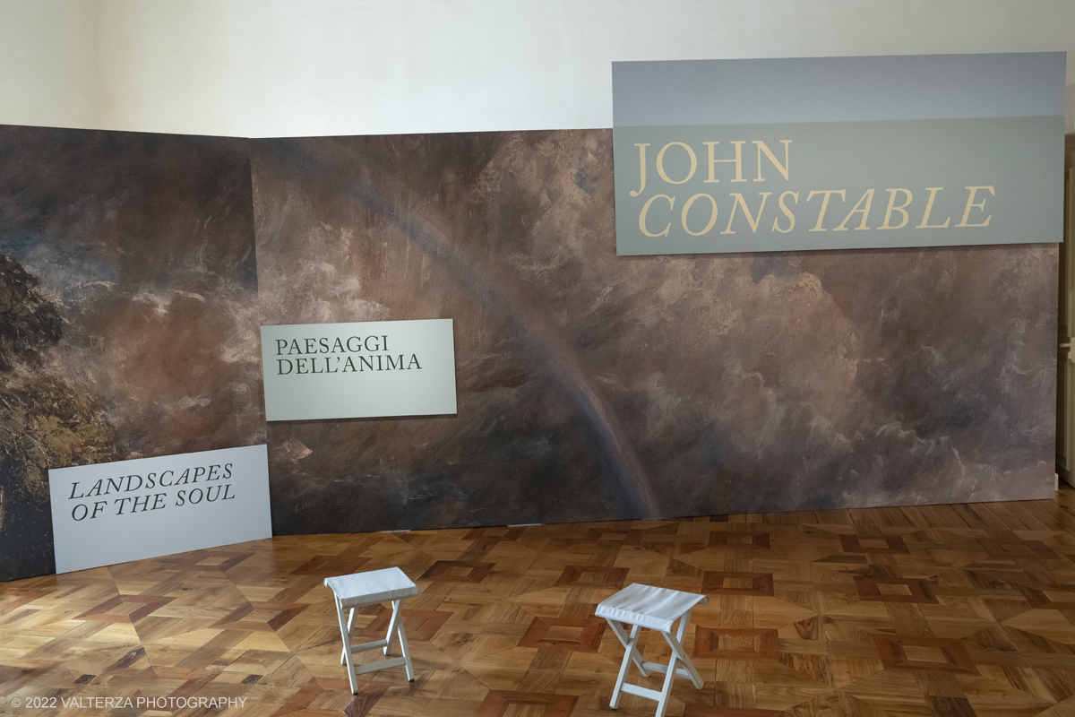 _DSF4251.jpg - 24/10/2022 .Torino. Per la prima volta in Italia una mostra dedicata al celebre artista John Constable: oltre cinquanta opere, provenienti dalla Tate UK, ripercorrono cronologicamente la vicenda artistica del pittore, tra i massimi esponenti della pittura romantica inglese. Nella foto l'area di ingresso alla mostra