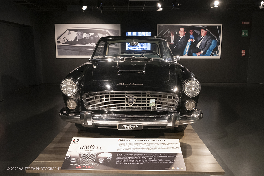 _DSF1325.jpg - 30/01/2020. Torino: Al Mauto una mostra dedicata ai 70 anni del mito torinese Lancia Aurelia.Il Museo Nazionale dellâ€™Automobile di Torino ha inaugurato la mostra "LANCIA AURELIA 1950 â€“ 2020. MITO SENZA TEMPO", uno straordinario percorso espositivo, che racconta, con il contributo di 18 esemplari dâ€™eccezione â€“ di serie e fuoriserie â€“ lâ€™evoluzione del modello presentato per la prima volta al pubblico proprio a Torino nel 1950.â€œ Nella foto Florida II Pinin Farina 1957