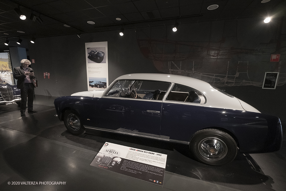 _DSF1429.jpg - 30/01/2020. Torino: Al Mauto una mostra dedicata ai 70 anni del mito torinese Lancia Aurelia.Il Museo Nazionale dellâ€™Automobile di Torino ha inaugurato la mostra "LANCIA AURELIA 1950 â€“ 2020. MITO SENZA TEMPO", uno straordinario percorso espositivo, che racconta, con il contributo di 18 esemplari dâ€™eccezione â€“ di serie e fuoriserie â€“ lâ€™evoluzione del modello presentato per la prima volta al pubblico proprio a Torino nel 1950.â€œ Nella foto Lancia Aurelia B53 Balbo 1952