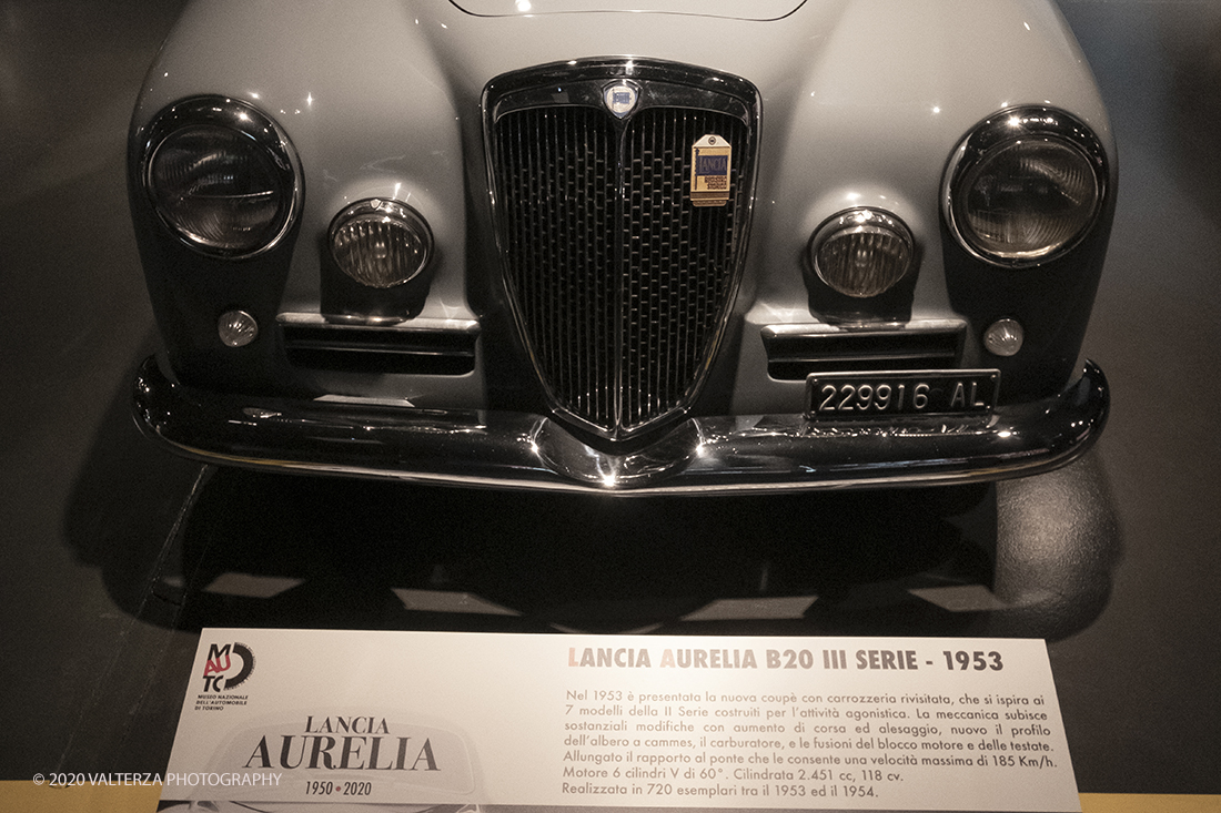 _DSF1500.jpg - 30/01/2020. Torino: Al Mauto una mostra dedicata ai 70 anni del mito torinese Lancia Aurelia.Il Museo Nazionale dellâ€™Automobile di Torino ha inaugurato la mostra "LANCIA AURELIA 1950 â€“ 2020. MITO SENZA TEMPO", uno straordinario percorso espositivo, che racconta, con il contributo di 18 esemplari dâ€™eccezione â€“ di serie e fuoriserie â€“ lâ€™evoluzione del modello presentato per la prima volta al pubblico proprio a Torino nel 1950.â€œ Nella foto