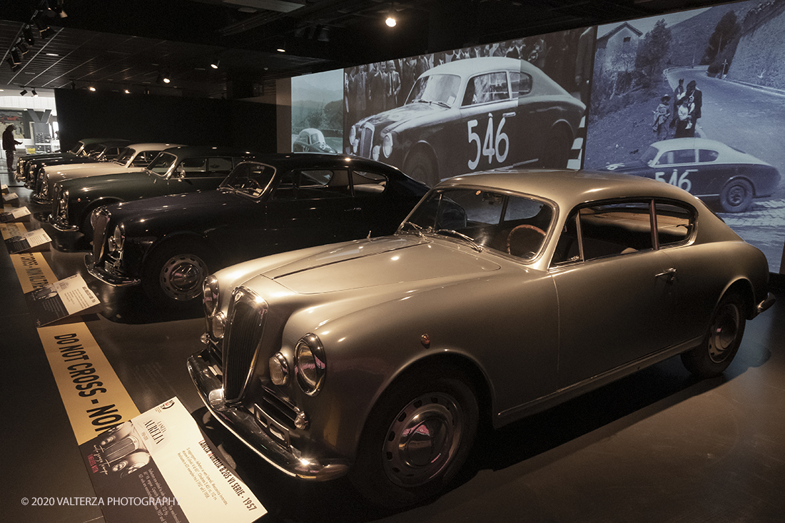 _DSF1519.jpg - 30/01/2020. Torino: Al Mauto una mostra dedicata ai 70 anni del mito torinese Lancia Aurelia.Il Museo Nazionale dellâ€™Automobile di Torino ha inaugurato la mostra "LANCIA AURELIA 1950 â€“ 2020. MITO SENZA TEMPO", uno straordinario percorso espositivo, che racconta, con il contributo di 18 esemplari dâ€™eccezione â€“ di serie e fuoriserie â€“ lâ€™evoluzione del modello presentato per la prima volta al pubblico proprio a Torino nel 1950.â€œ Nella foto uno degli spazi espositivi.