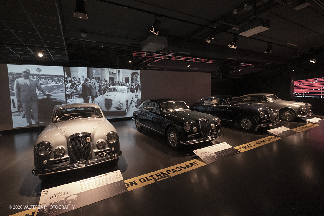 _DSF1556.jpg - 30/01/2020. Torino: Al Mauto una mostra dedicata ai 70 anni del mito torinese Lancia Aurelia.Il Museo Nazionale dellâ€™Automobile di Torino ha inaugurato la mostra "LANCIA AURELIA 1950 â€“ 2020. MITO SENZA TEMPO", uno straordinario percorso espositivo, che racconta, con il contributo di 18 esemplari dâ€™eccezione â€“ di serie e fuoriserie â€“ lâ€™evoluzione del modello presentato per la prima volta al pubblico proprio a Torino nel 1950.â€œ Nella foto uno degli spazi espositivi.