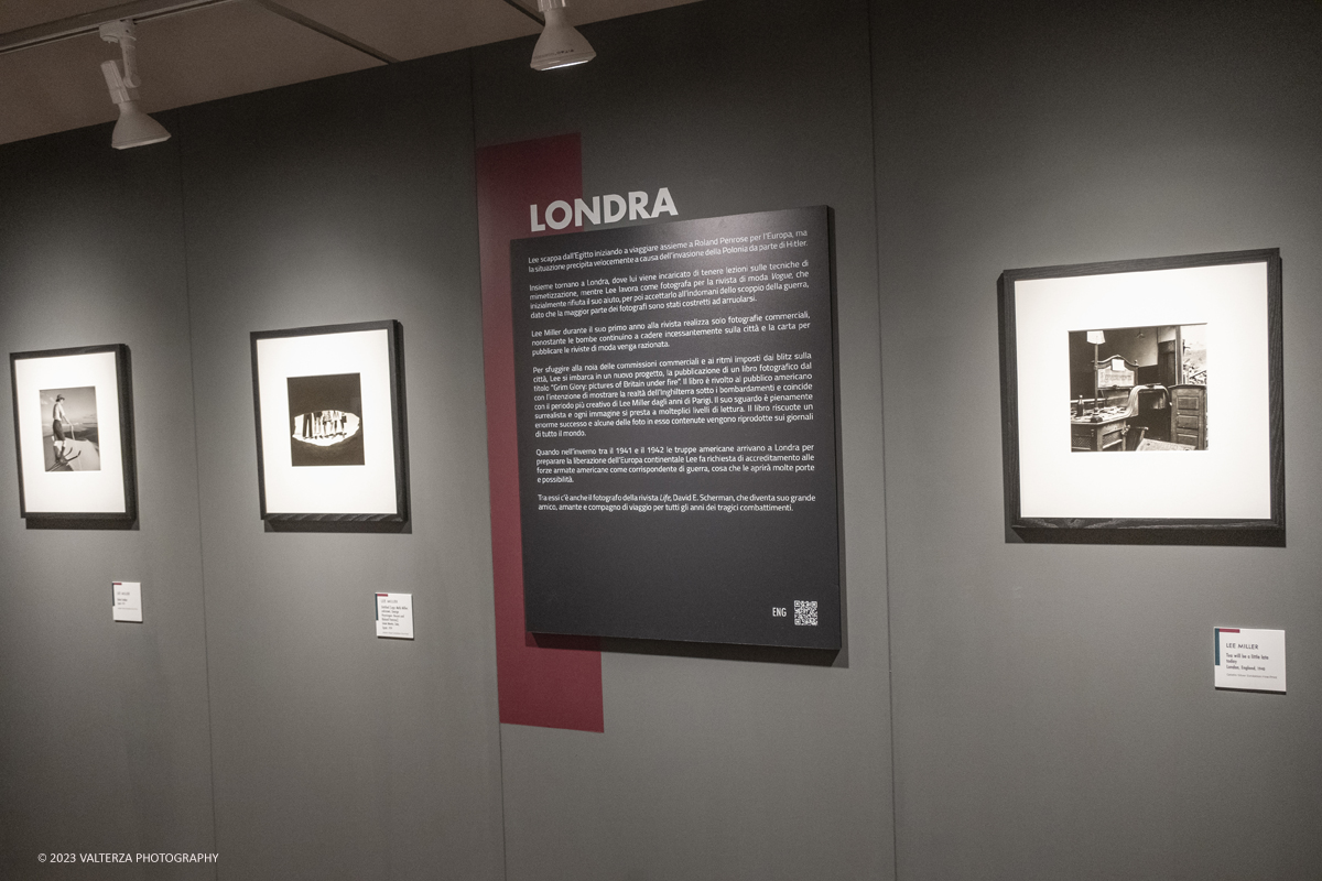 _DSF4449.jpg - 08/09/2023. Torino. La mostra ripercorre la vicenda umana e professionale di Lee Miller ponendo lâ€™attenzione sullo sguardo surrealista della fotografa_ Nella foto parte dell'allestimento della mostra