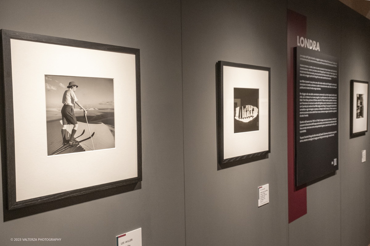 _DSF4452.jpg - 08/09/2023. Torino. La mostra ripercorre la vicenda umana e professionale di Lee Miller ponendo lâ€™attenzione sullo sguardo surrealista della fotografa_ Nella foto parte dell'allestimento della mostra