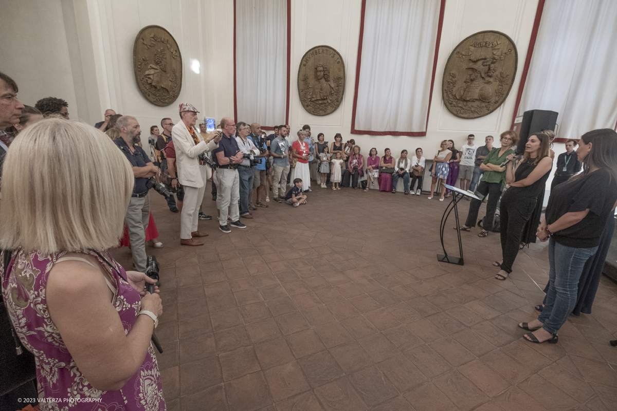 _DSF4765.jpg - 08/09/2023. Torino. La mostra ripercorre la vicenda umana e professionale di Lee Miller ponendo lâ€™attenzione sullo sguardo surrealista della fotografa Nella foto un momento della presentazione della mostra