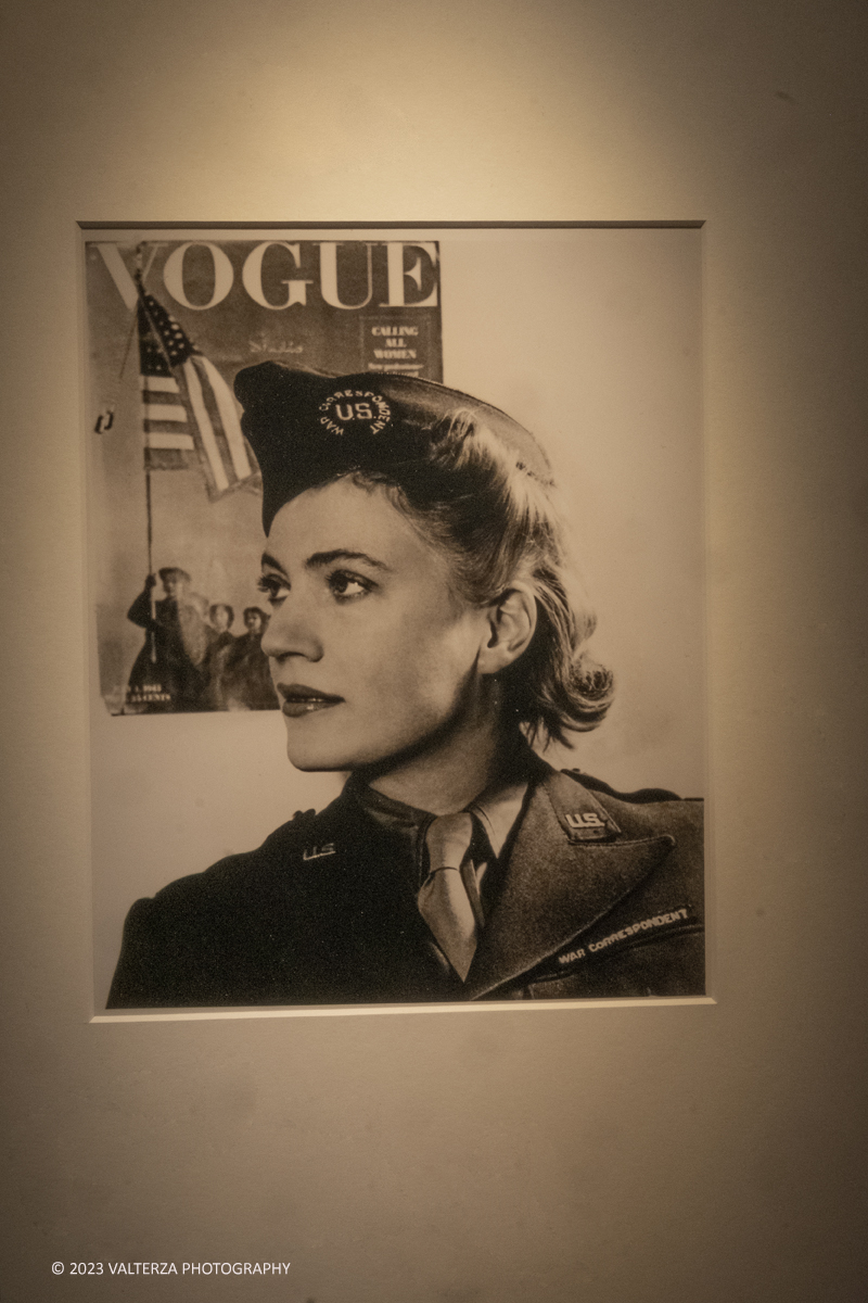 _DSF4893.jpg - 08/09/2023. Torino. La mostra ripercorre la vicenda umana e professionale di Lee Miller ponendo lâ€™attenzione sullo sguardo surrealista della fotografa_ Nella foto ritratto di Lee Miller