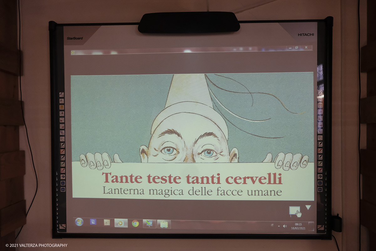 _DSF8493.jpg - 18/02/2021. Torino. Il nuovo allestimento intorno ai libri animati  Ã¨ la prosecuzione di un progetto  avviato nel 2017 a cura della fondazione Tancredi di Barolo. Nella foto gli allestimenti dedicati al tema Tante teste tanti cervelli