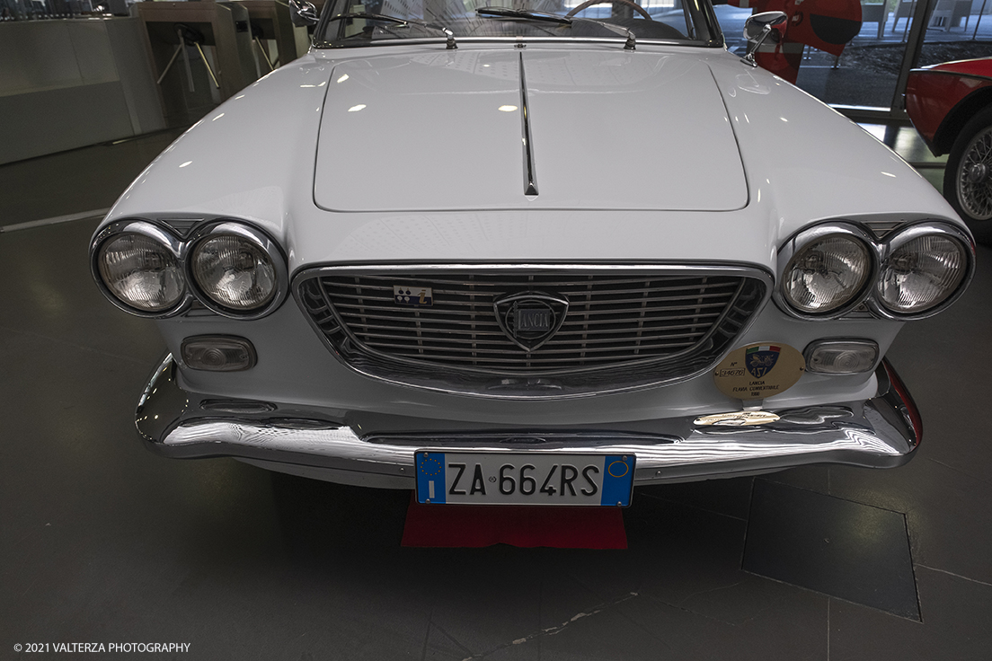 _DSF0529.jpg - 06/10/2021. Torino. Al MAUTO la nuova mostra 1921-2021 Cento anni di un designer senza confini. Nella foto la Lancia Flavia cabriolet Vignale del 1963