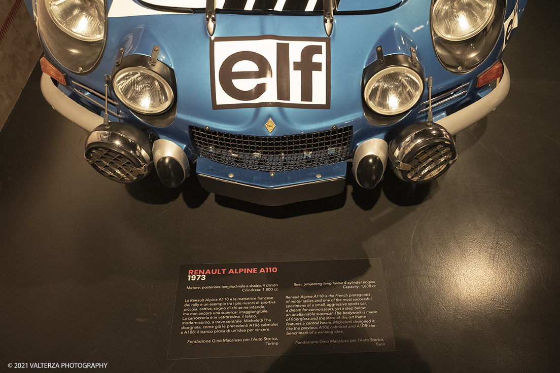 _DSF2540.jpg - 06/10/2021. Torino. Al MAUTO la nuova mostra 1921-2021 Cento anni di un designer senza confini. Nella foto Renault Alpine A110 1973