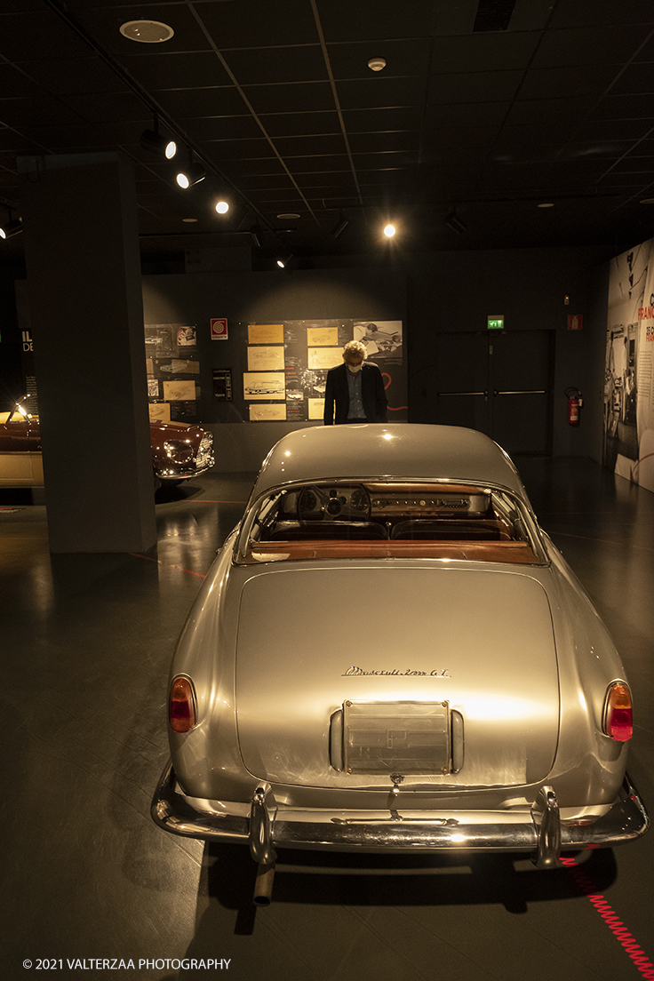 _DSF2677.jpg - 06/10/2021. Torino. Al MAUTO la nuova mostra 1921-2021 Cento anni di un designer senza confini. Nella foto Maserati A6 2000 Gran Turismo 1956