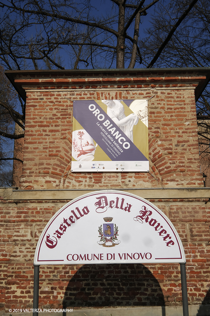 _DSF3976.jpg - 16-02-2019. Vinovo. La mostra dedicata alla Regia Manifattura di Vinovo. Nella foto il castello di AgliÃ¨ sede della mostra.