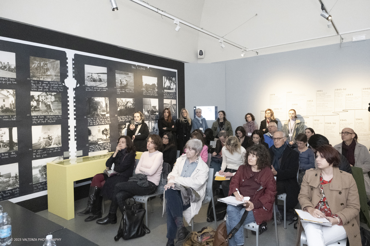 _DSF4790.jpg - 16/030/2023. Torino   Lâ€™esposizione , curata da Anne Morin,  riunisce 156 fotografie, la maggior parte delle quali originali per raccontare la carriera di Ruth Orkin, fotoreporter, fotografa e regista statunitense, tra le piÃ¹ rilevanti del XX secolo,  la cui opera Ã¨ ancora oggi poco nota.Nella foto un momento della conferenza stampa