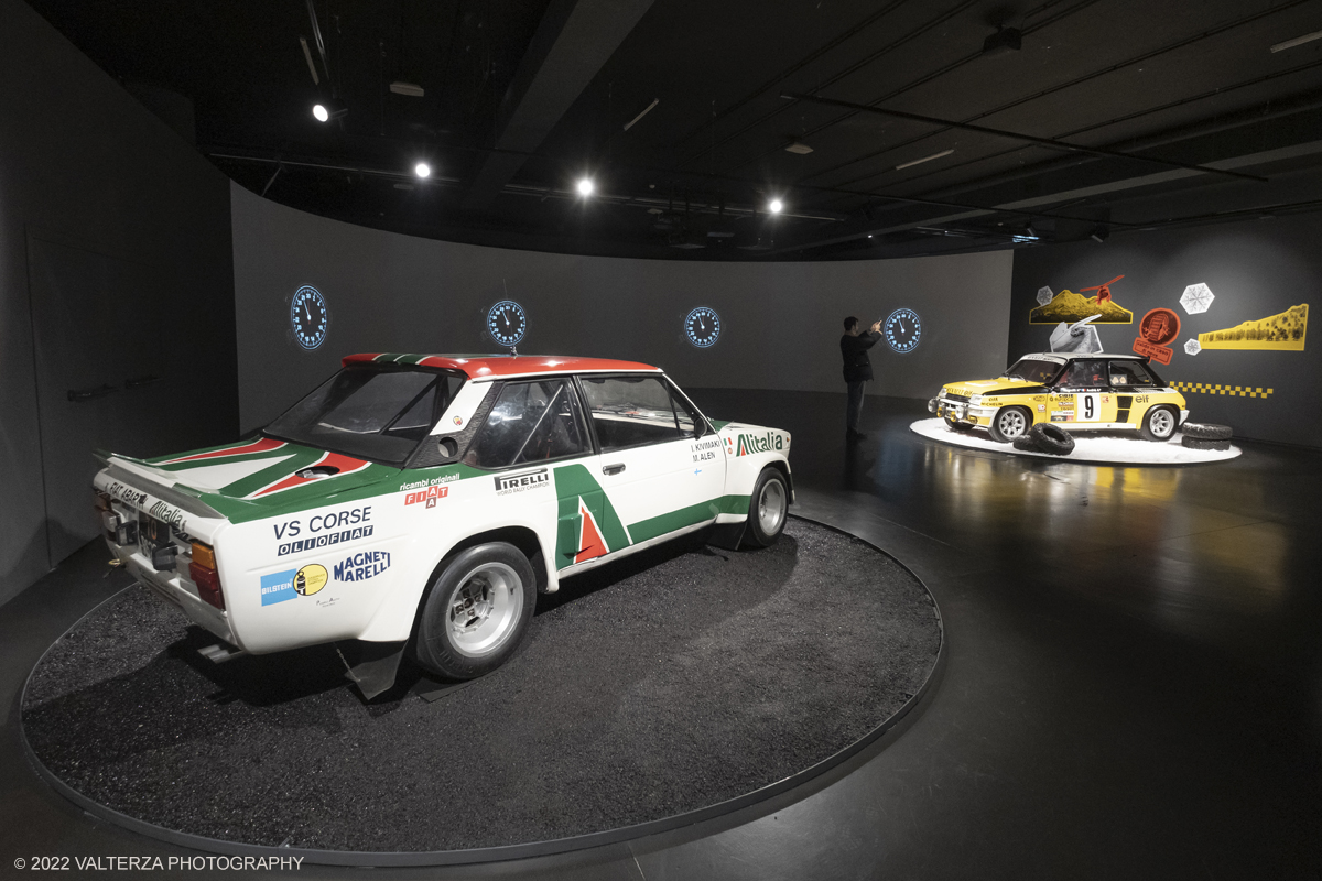 _DSF4504.jpg - 26/10/2022. Torino. Si Ã¨ inaugurata al Mauto The Golden Age Of Rally, viaggio nellâ€™epoca dâ€™oro di questa disciplina sportiva attraverso un'esposizione inedita nel panorama internazionale, che porta per la prima volta in mostra, dal 27 ottobre 2022 al 2 maggio 2023, una delle collezioni piÃ¹ importanti al mondo, quella della Fondazione Gino Macaluso per lâ€™Auto Storica. Nella foto parte dell'allestimento della mostra