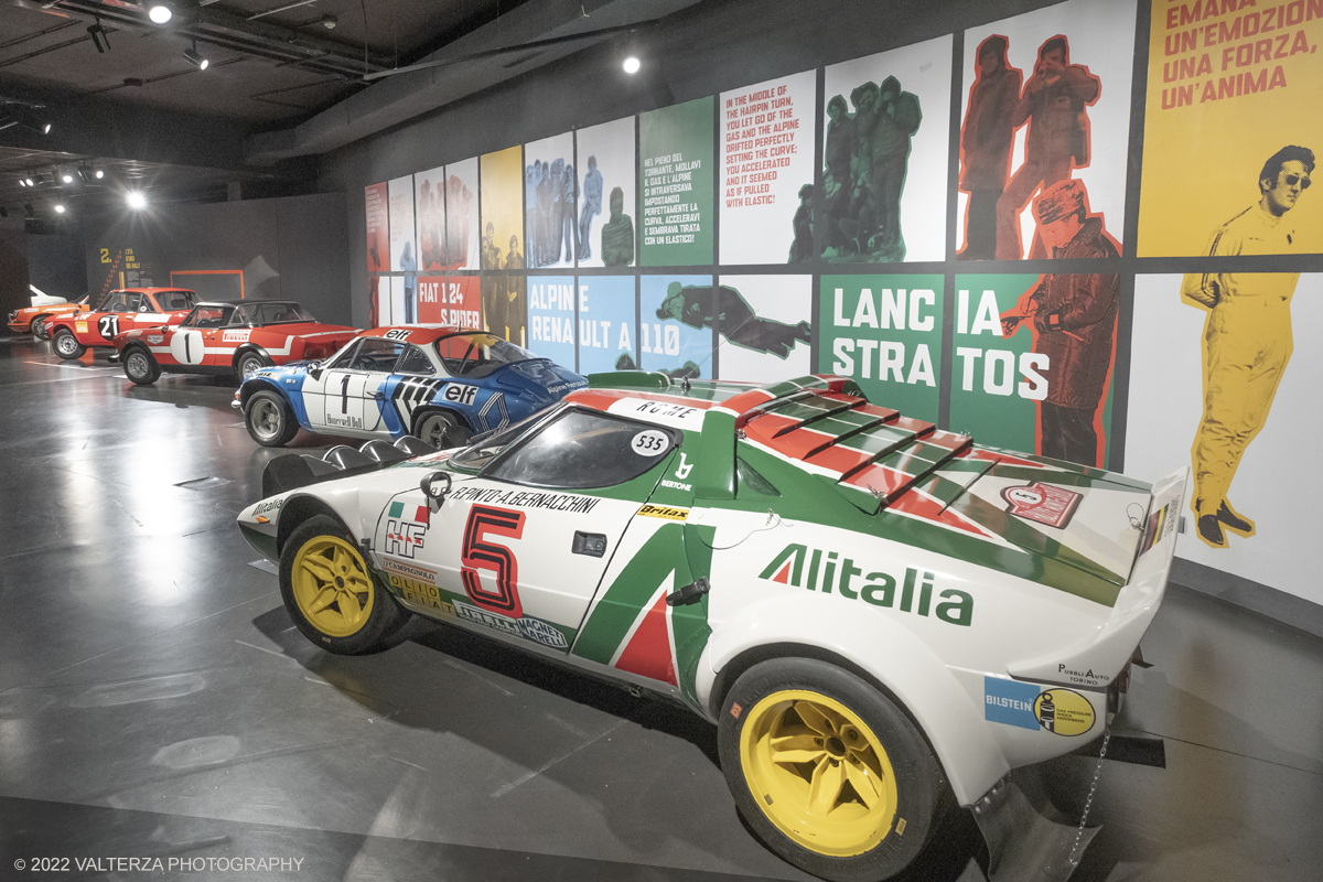 _DSF4925.jpg - 26/10/2022. Torino. Si Ã¨ inaugurata al Mauto The Golden Age Of Rally, viaggio nellâ€™epoca dâ€™oro di questa disciplina sportiva attraverso un'esposizione inedita nel panorama internazionale, che porta per la prima volta in mostra, dal 27 ottobre 2022 al 2 maggio 2023, una delle collezioni piÃ¹ importanti al mondo, quella della Fondazione Gino Macaluso per lâ€™Auto Storica. Nella foto