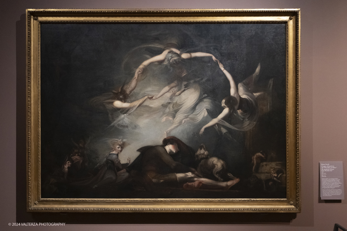 _DSF7170.jpg - Willia Blake and his era: an exhibition at the Reggia di Venaria. Henry Fuseli, The shepherds dream , from "Paradise lost"