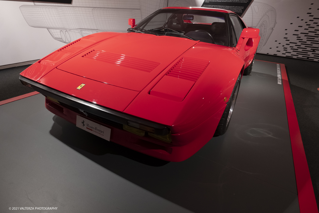 _DSF1075.jpg - 05/01/2022. Maranello. il Museo Ferrari di Maranello con il nuovo settore â€œGT 2021, a memorable yearâ€� che celebra lâ€™anno piÃ¹ vincente della storia di Ferrari nelle competizioni GT. Nella foto il settore dedicato alle Supercars con il modello GTO  del 1984