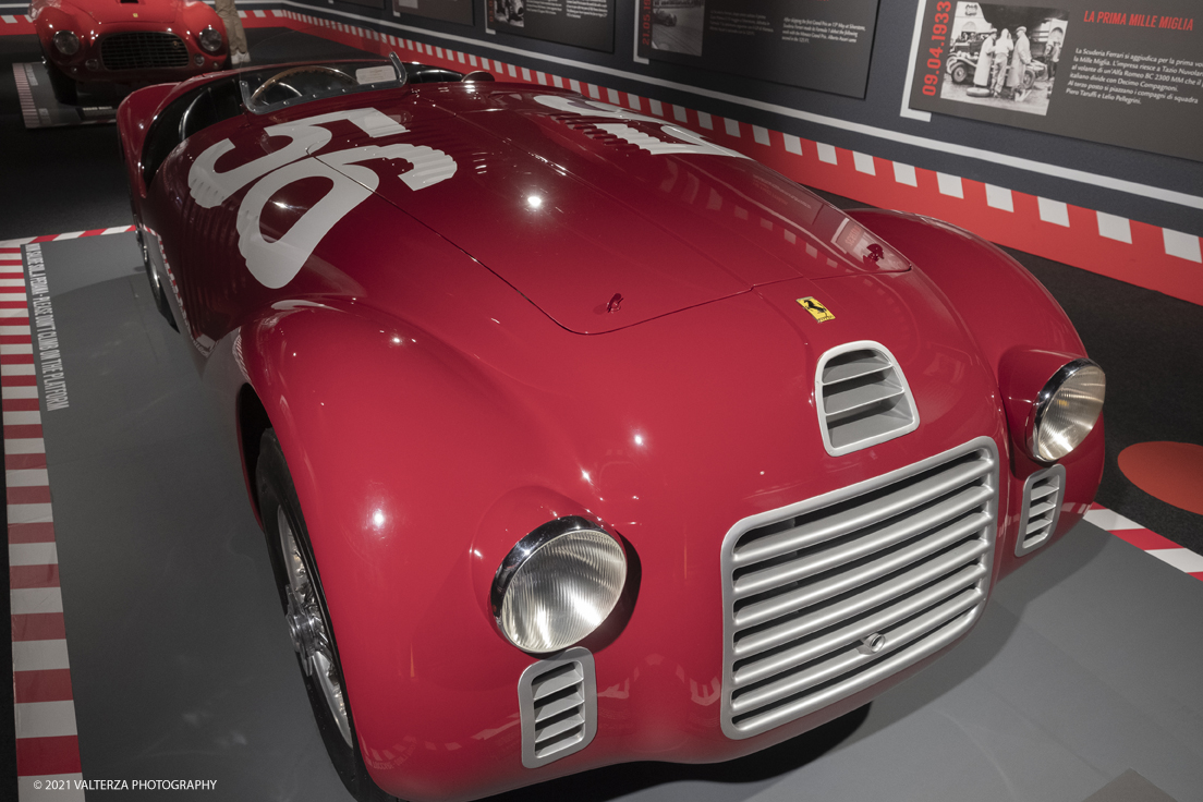 _DSF1417.jpg - 05/01/2022. Maranello. il Museo Ferrari di Maranello con il nuovo settore â€œGT 2021, a memorable yearâ€� che celebra lâ€™anno piÃ¹ vincente della storia di Ferrari nelle competizioni GT. Nella foto  la Ferrari 125 S del 1947 la vettura con il primo motore Ferrari