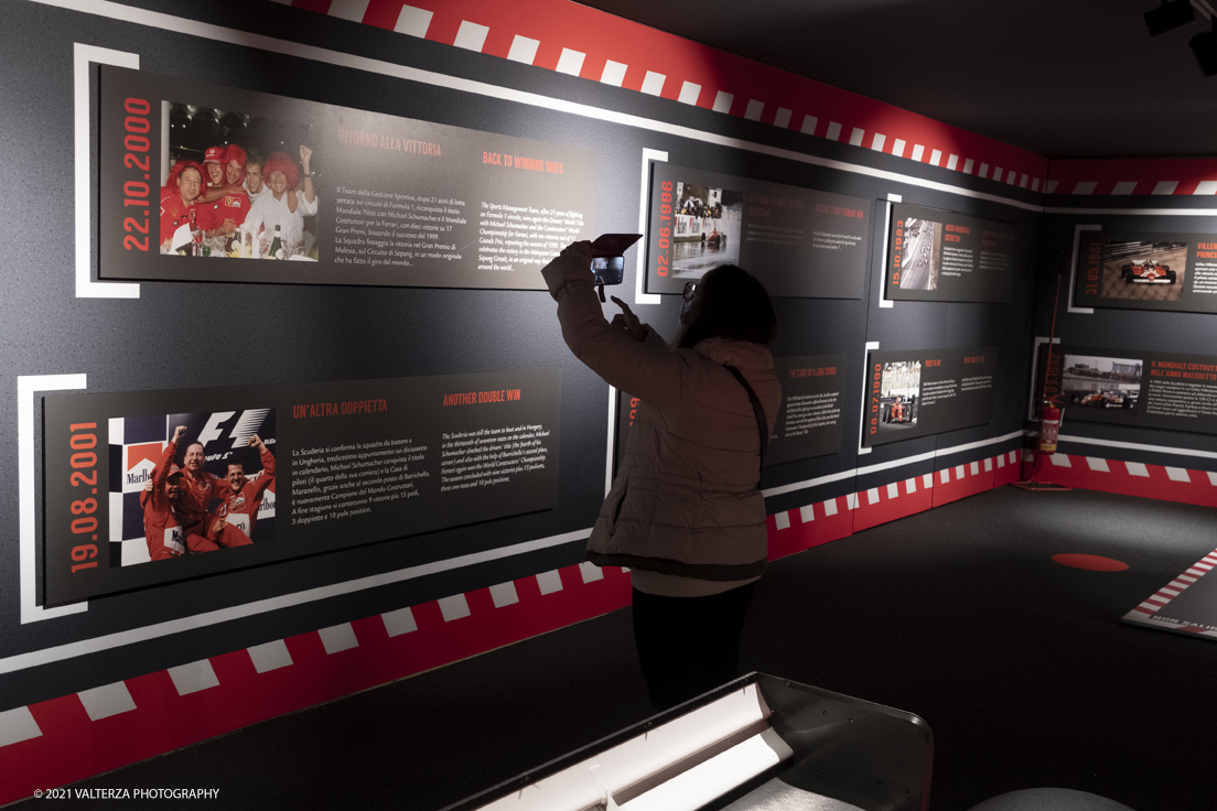 _DSF1551.jpg - 05/01/2022. Maranello. Il Museo Ferrari di Maranello con il nuovo settore â€œGT 2021, a memorable yearâ€� che celebra lâ€™anno piÃ¹ vincente della storia di Ferrari nelle competizioni GT. Nella foto in visita al museo