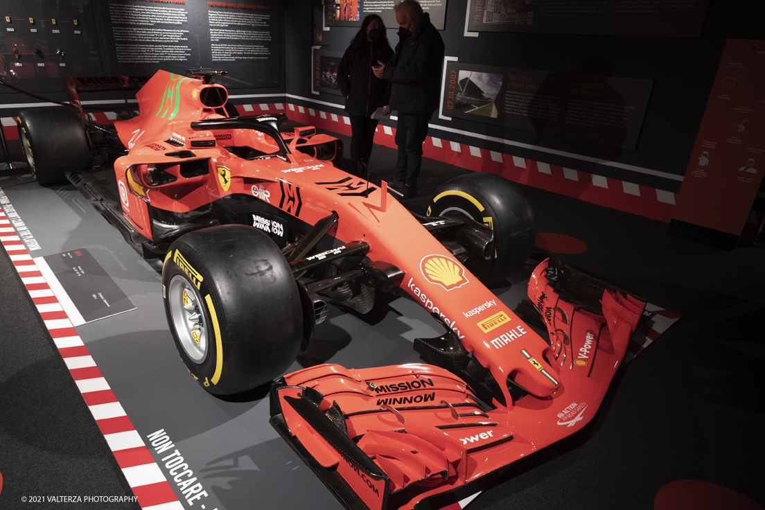 _DSF1560.jpg - 05/01/2022. Maranello. Il Museo Ferrari di Maranello con il nuovo settore â€œGT 2021, a memorable yearâ€� che celebra lâ€™anno piÃ¹ vincente della storia di Ferrari nelle competizioni GT. Nella foto la F1 71-H del 2018