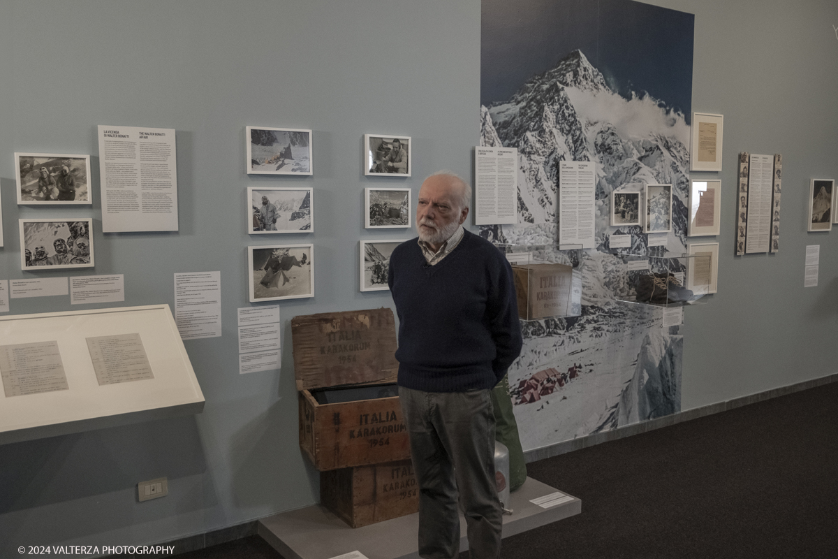 _DSF8656.jpg - 28/03/2024. Torino. Il Museo Nazionale della Montagna di Torino festeggia i 70 anni della spedizione italiana al K2 e le dedica una sezione espositiva permanente. Nella foto Roberto Mantovani, giornalista e storico dellâ€™alpinismo, ha fornito il supporto scientifico per lo sviluppo della mostra