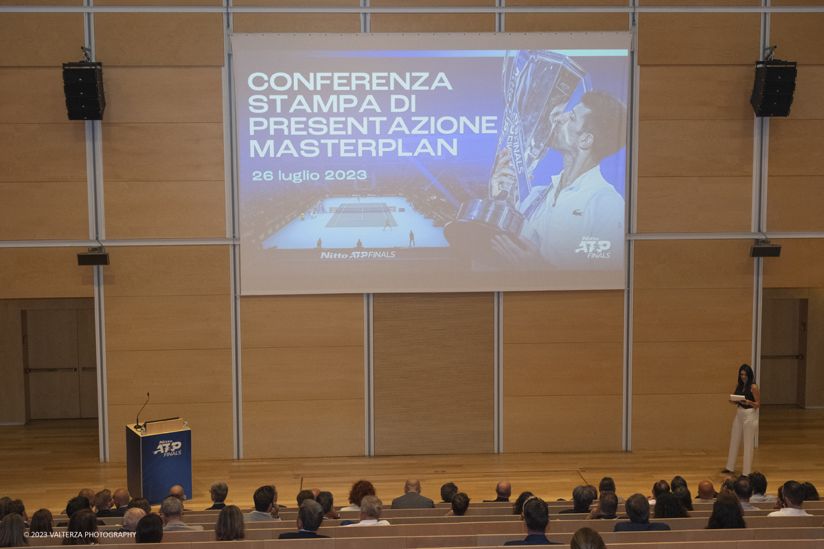 _DSF9943.jpg - 26/07/2023. Torino. La terza edizione torinese del torneo, "sarÃ  un'edizione da record. Ce lo dicono i risultati della biglietteria e quelli sportivi". Nella foto un momento della conferenza stampa di presentazione dell'evento