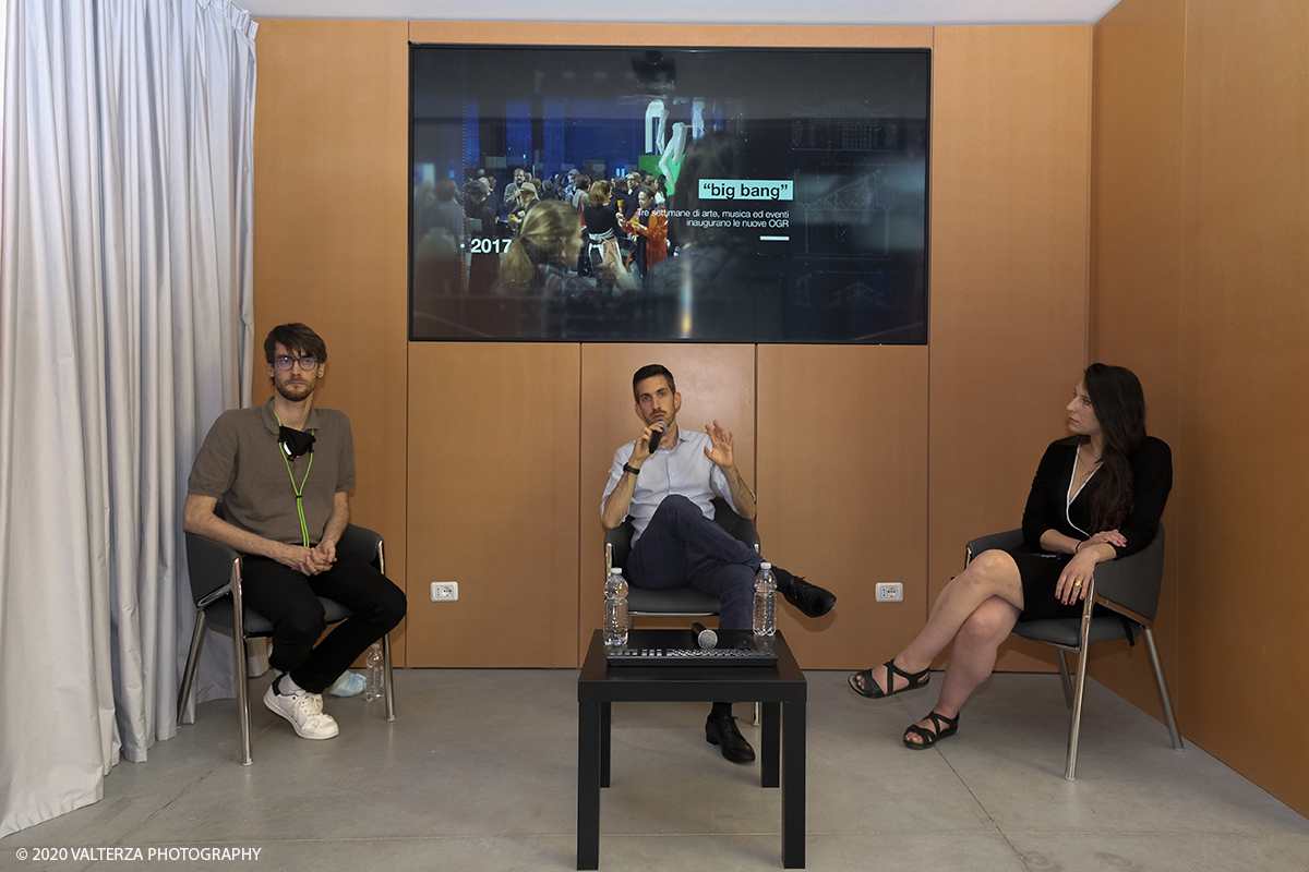 _DSF9588.jpg - 25/06/2020. Torino. Giornata dedicata alla celebrazione del primo compleanno delle OGR tech. Nella foto: un momento dell' evento della giornata dedicato ad illustrare al pubblico "Come nasce una mostra Live."