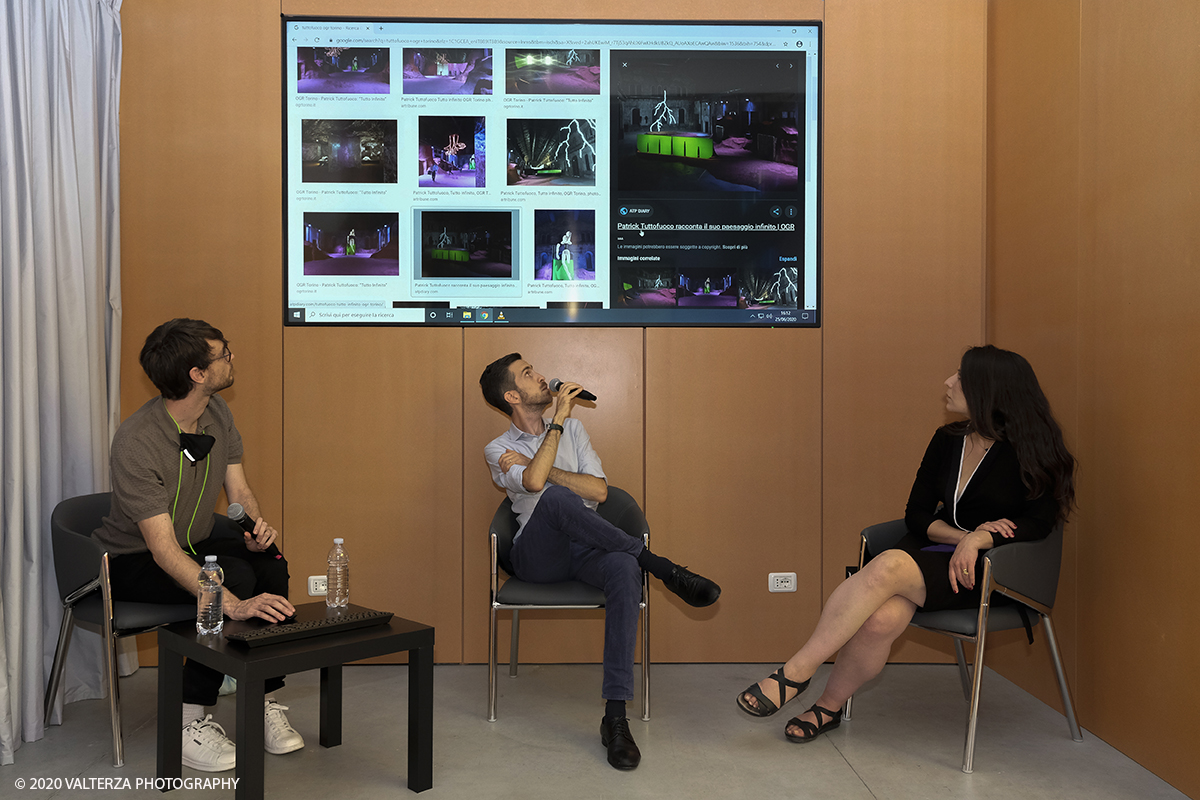 _DSF9615.jpg - 25/06/2020. Torino. Giornata dedicata alla celebrazione del primo compleanno delle OGR tech. Nella foto: un momento dell' evento della giornata dedicato ad illustrare al pubblico "Come nasce una mostra- Live."