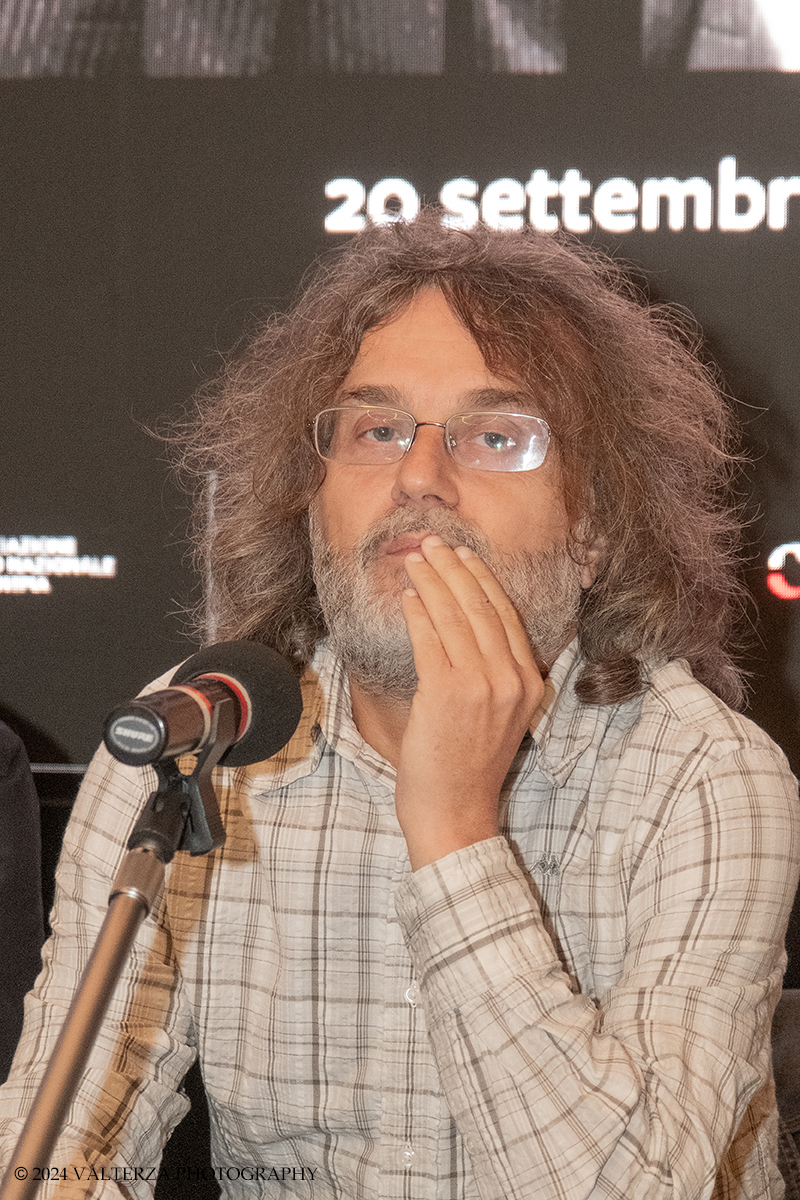 _DSF3943.jpg - 20/09/2024. Torino. A cento anni dalla sua nascita, il Museo Nazionale del Cinema di Torino e Distretto Cinema rendono omaggio a Marcello Mastroianni, uno dei volti del cinema italiano piÃ¹ conosciuti a livello internazionale. Nella foto Alessandro Gaido Presidente dell'Associazione Piemonte Movie