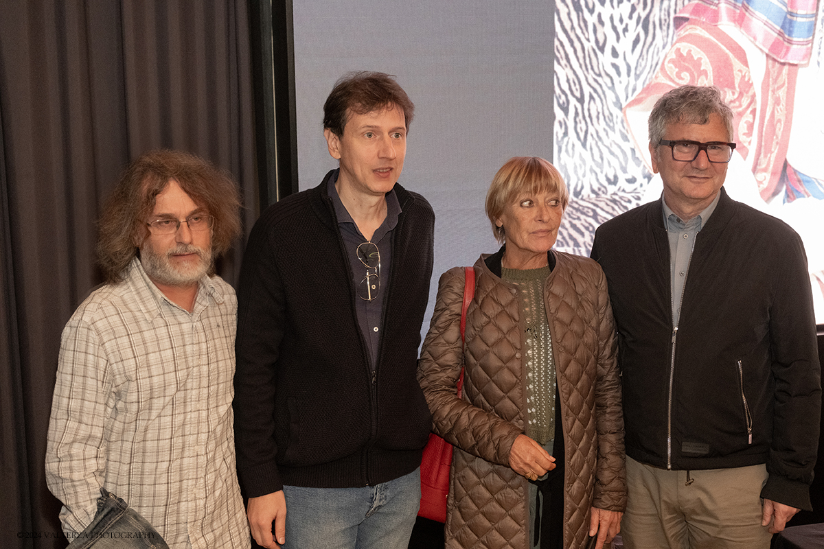 _DSF3968.jpg - 20/09/2024. Torino. A cento anni dalla sua nascita, il Museo Nazionale del Cinema di Torino e Distretto Cinema rendono omaggio a Marcello Mastroianni, uno dei volti del cinema italiano piÃ¹ conosciuti a livello internazionale. Nella foto Fulvio Paganin presidente di Distretto Cinema, Domenico De Gaetano Direttore Museo Nazionale del Cinema, Alessandro Gaido Presidente dell'Associazione Piemonte Movie con l'assessore alla cultura  Rosanna Purchia