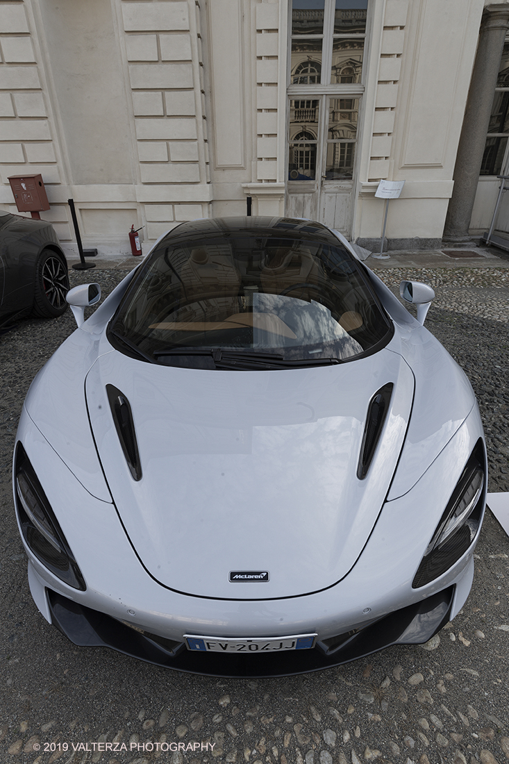 _G3I0238.jpg - 19/06/2019. Torino, apertura al Parco del Valentino dell'edizione record del Motor Show con la partecipazione di 54 brand e numerosi eventi dedicati al mondo dell'auto nell'arco di 5 giorni. Nella foto McLaren Super Series CoupÃ¨