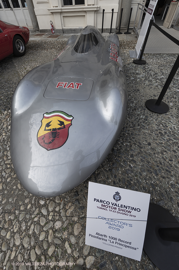 _G3I0333.jpg - 19/06/2019. Torino, apertura al Parco del Valentino dell'edizione record del Motor Show con la partecipazione di 54 brand e numerosi eventi dedicati al mondo dell'auto nell'arco di 5 giorni. Nella foto Abarth 1000 Record Pininfarina "La Principessa