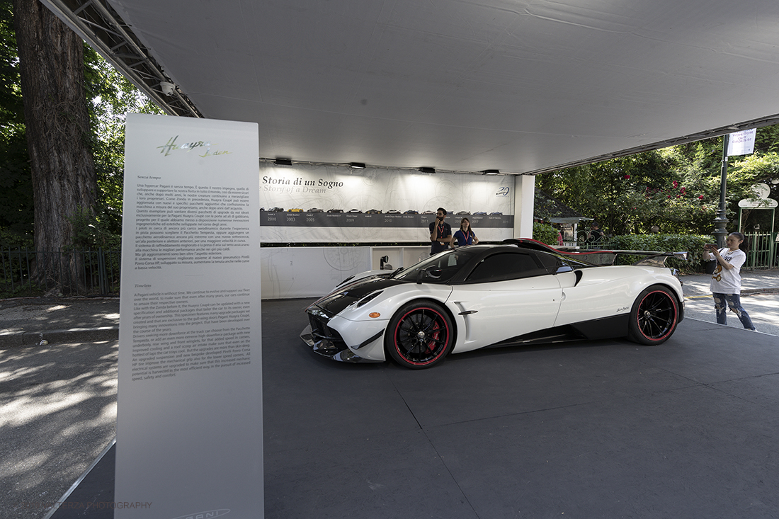 _G3I0689.jpg - 19/06/2019. Torino, apertura al Parco del Valentino dell'edizione record del Motor Show con la partecipazione di 54 brand e numerosi eventi dedicati al mondo dell'auto nell'arco di 5 giorni. Nella foto lo stand della Pagani Huayra One off