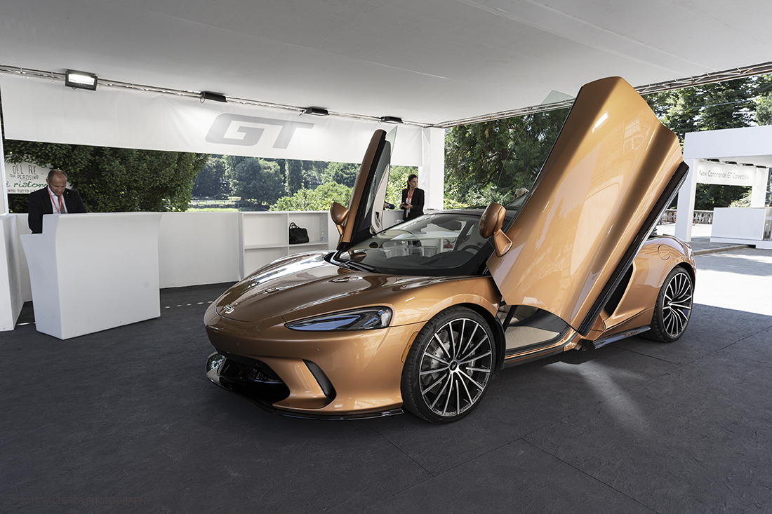 _G3I0716.jpg - 19/06/2019. Torino, apertura al Parco del Valentino dell'edizione record del Motor Show con la partecipazione di 54 brand e numerosi eventi dedicati al mondo dell'auto nell'arco di 5 giorni. Nella foto lo stand McLaren con la GT