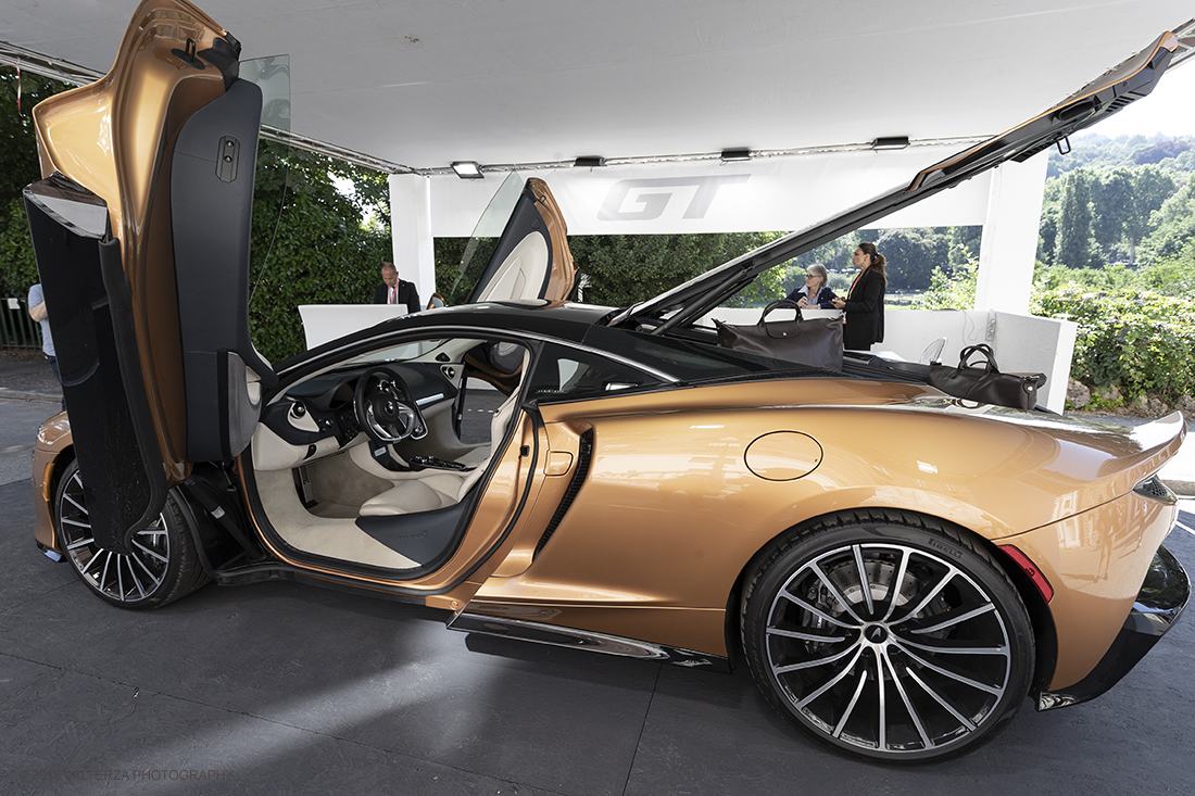 _G3I0718.jpg - 19/06/2019. Torino, apertura al Parco del Valentino dell'edizione record del Motor Show con la partecipazione di 54 brand e numerosi eventi dedicati al mondo dell'auto nell'arco di 5 giorni. Nella foto lo stand McLaren con GT