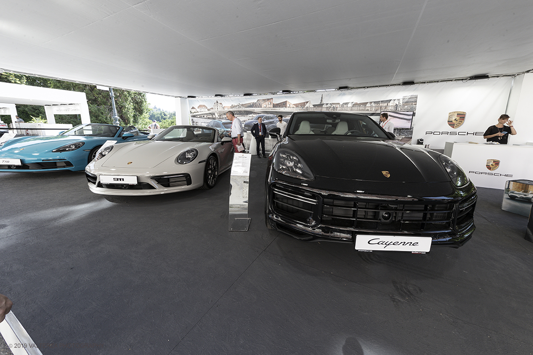 _G3I0737.jpg - 19/06/2019. Torino, apertura al Parco del Valentino dell'edizione record del Motor Show con la partecipazione di 54 brand e numerosi eventi dedicati al mondo dell'auto nell'arco di 5 giorni. Nella foto lo stand della Porsche.