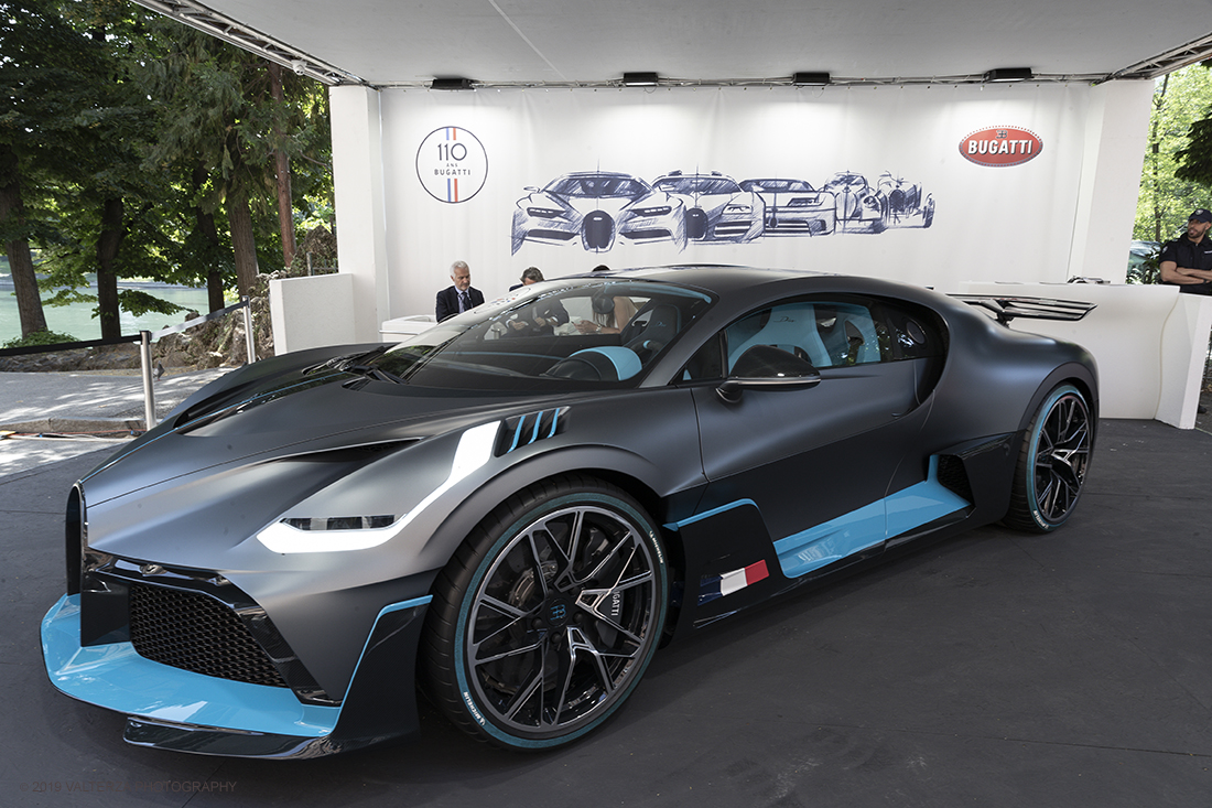 _G3I0750.jpg - 19/06/2019. Torino, apertura al Parco del Valentino dell'edizione record del Motor Show con la partecipazione di 54 brand e numerosi eventi dedicati al mondo dell'auto nell'arco di 5 giorni. Nella foto lo stand della Bugatti  con il modello Divo che al Motor Show celebra i 110 anni di attivitÃ 