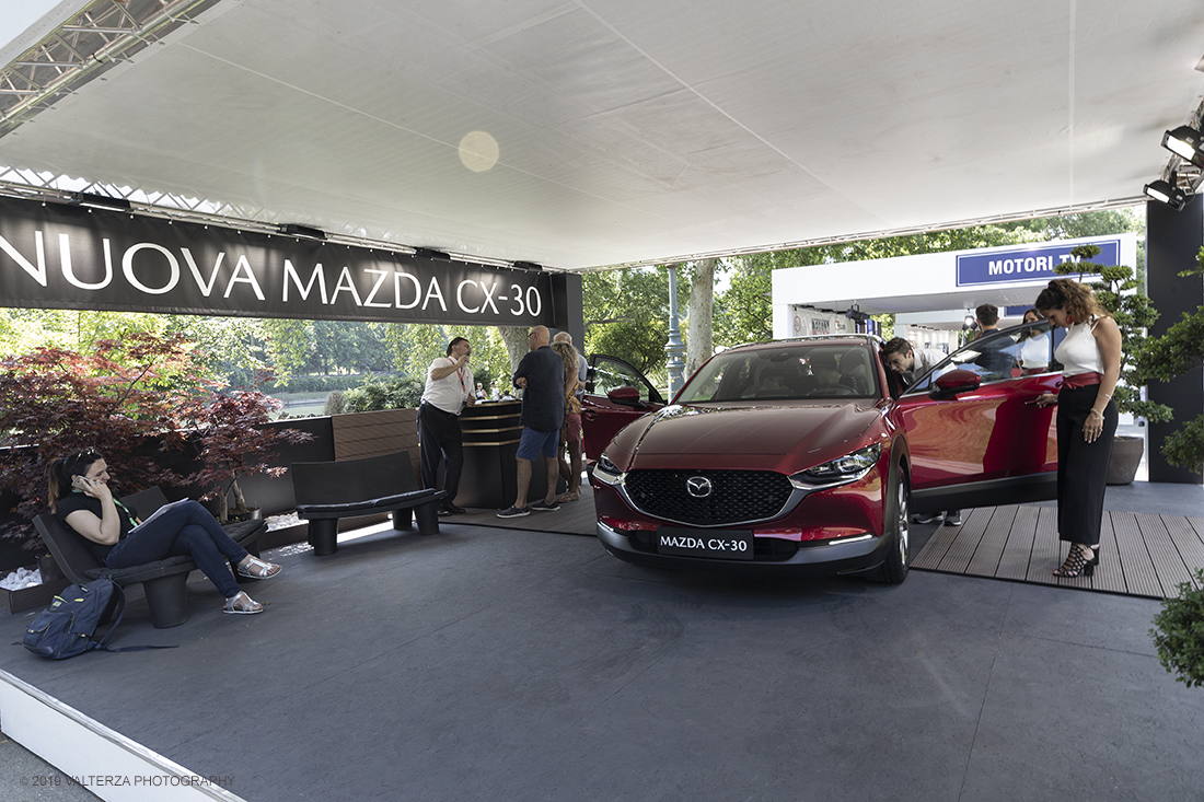 _G3I0817.jpg - 19/06/2019. Torino, apertura al Parco del Valentino dell'edizione record del Motor Show con la partecipazione di 54 brand e numerosi eventi dedicati al mondo dell'auto nell'arco di 5 giorni. Nella foto lo stand della Mazda con la nuova CX-30