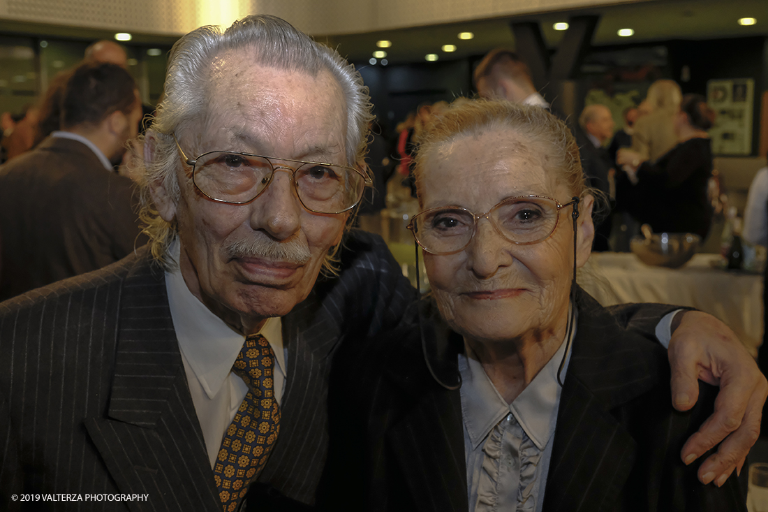 _DSF1684.jpg - 15/10/2019. Torino. Matita d'oro 2019. Anche quest'anno il Mauto ha assegnato i suoi prestigiosi premi al mondo dell'automobile. Nella foto il fotografo Giorgio Bellia e la moglie.